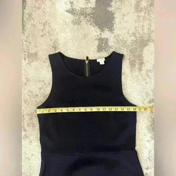 Women’s Navy Blue Sleeveless J.Crew Blouse - Picture 6 of 7